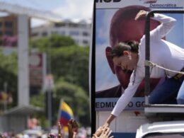 Opposition leader joins rally calling for Venezuela presidential election results to be overturned