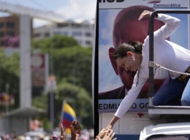 Opposition leader joins rally calling for Venezuela presidential election results to be overturned