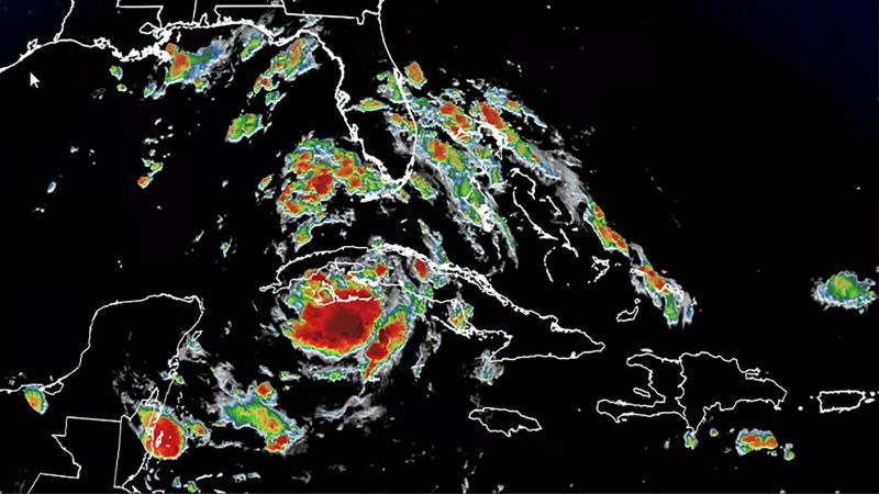 Tropical Storm Debby forms in the Gulf of Mexico, expected to reach hurricane strength before landfall in Florida