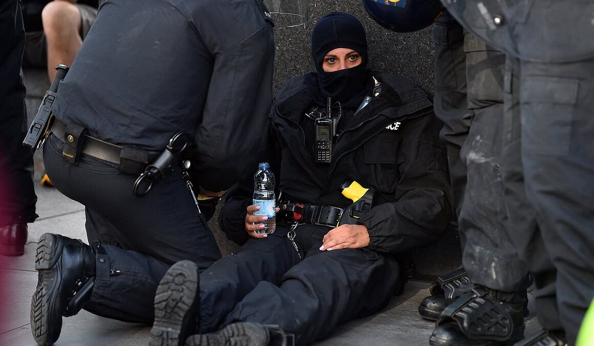 EXCLUSIVEBritain’s police need water cannons to beat rioting mobs: Fresh plea as violent thugs rampaged through Hull, Manchester, Liverpool and Bristol, with officers suffering broken jaw and nose, shops looted and buildings torched as anarchy sweeps the nation