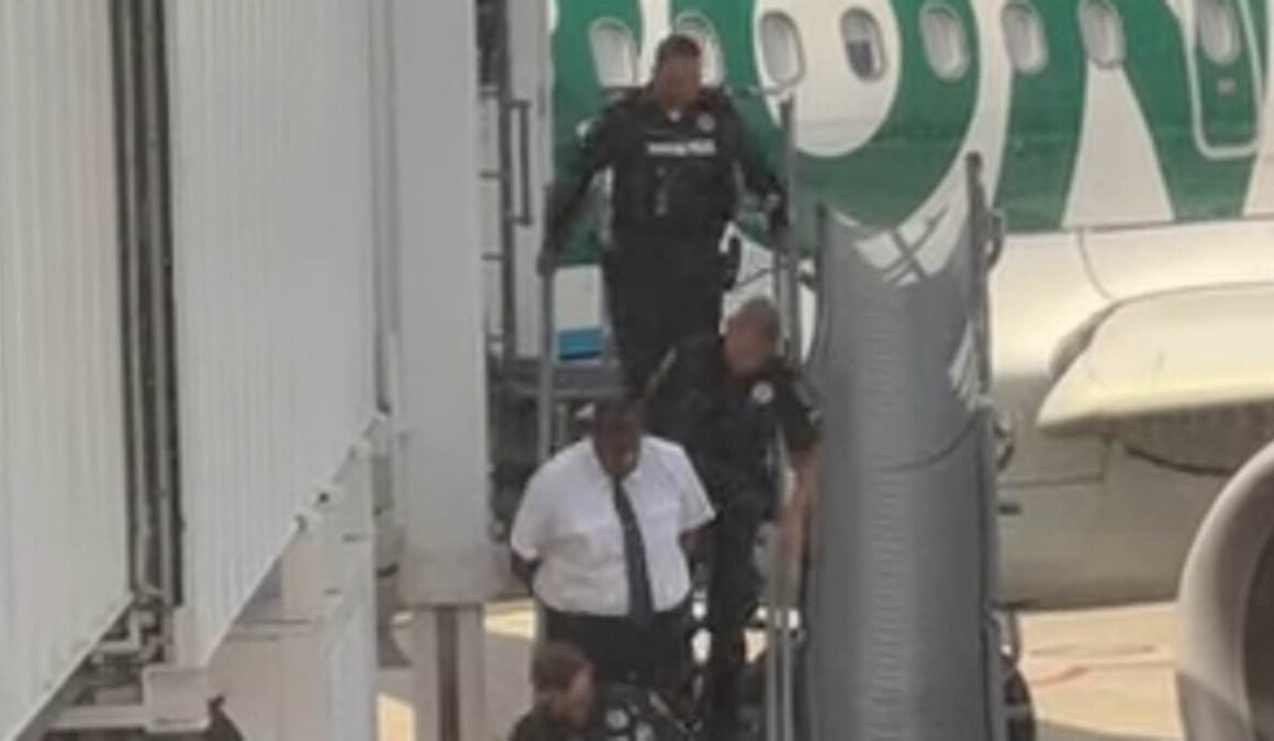 Incredible moment pilot’s disgrace results in Frontier flight being cancelled