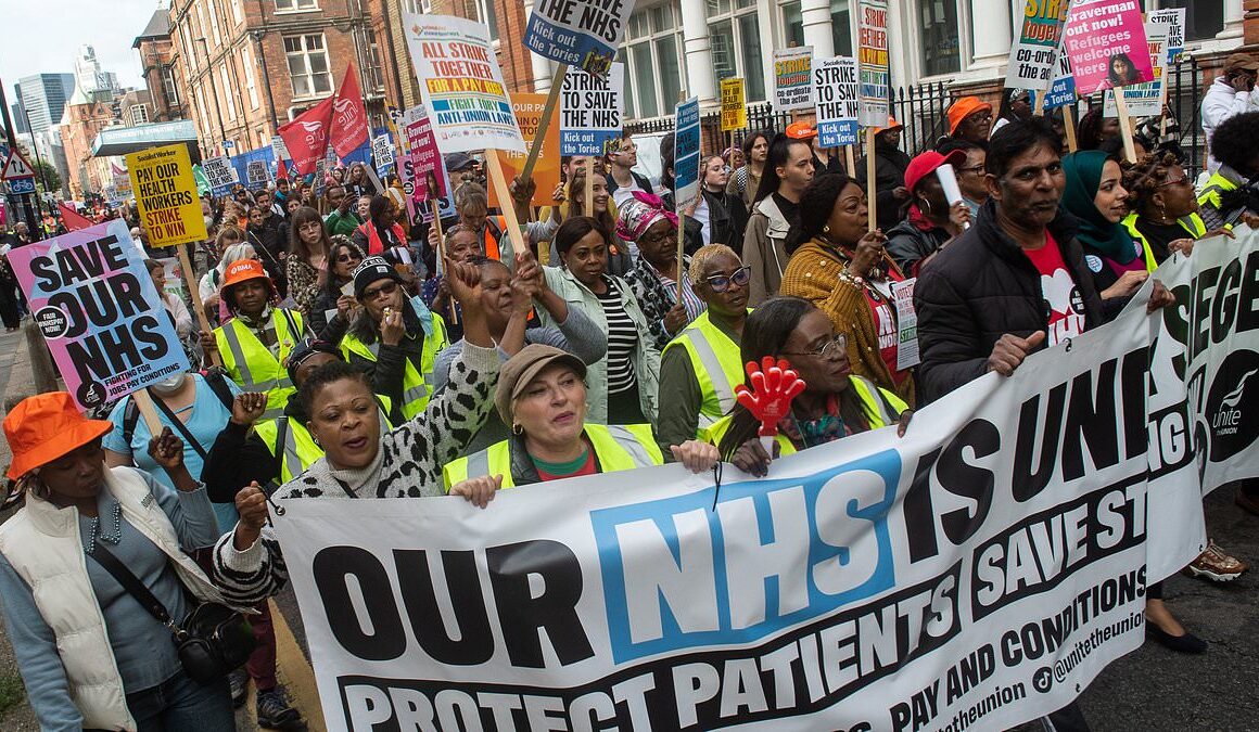 Health chiefs warn Labour will ‘put lives at risk’ after caving in to union bosses with new laws making it easier for public service staff to strike