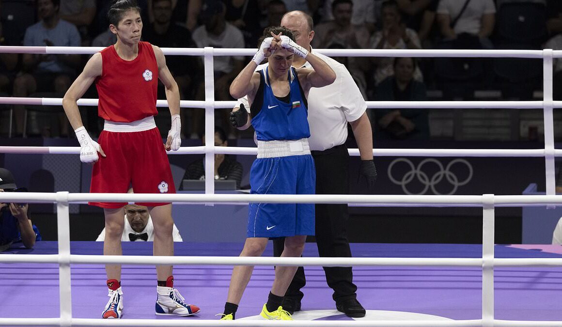 Fresh Olympics gender boxing row erupts as defeated Bulgarian fighter ‘makes female chromosomes gesture’ in the ring after being beaten by ‘biologically male’ Lin Yu-Ting at the Paris games