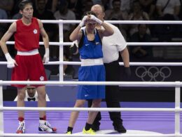 Fresh Olympics gender boxing row erupts as defeated Bulgarian fighter ‘makes female chromosomes gesture’ in the ring after being beaten by ‘biologically male’ Lin Yu-Ting at the Paris games