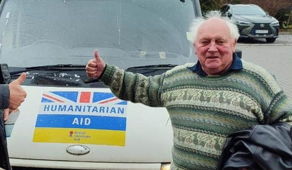 Pensioner, 80, threatened with £1,000 fine after letting dozens of cars destined for Ukraine park on his farmland says he’d rather go to jail than pay up