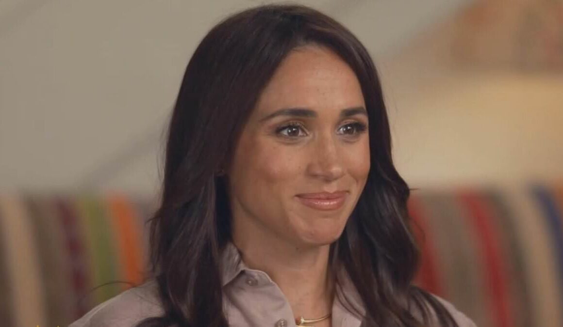 Meghan Markle’s touching gesture to Prince Harry as she speaks out about her suicidal thoughts in new CBS Sunday Morning interview about cyber abuse