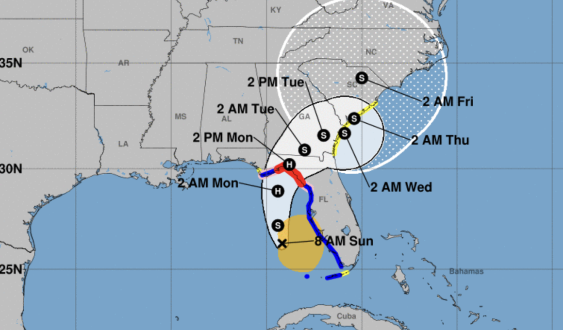 Tropical Storm Debby Path Map Shows Potential Hurricane Heading for Florida