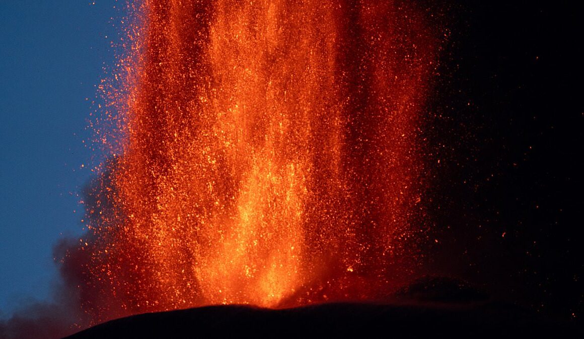 Mount Etna causes airport chaos as it spews plumes of ash miles into the sky and wows tourists with fountains of lava in fresh eruption