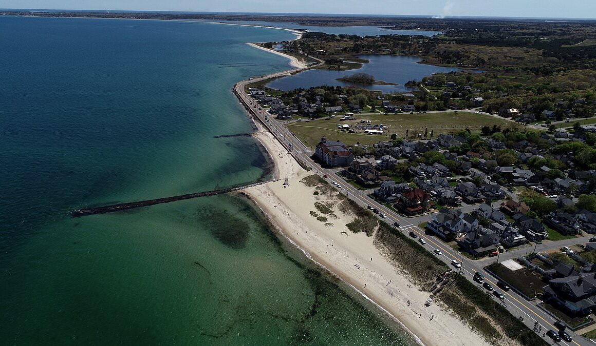 Wealthy homeowners on idyllic island beloved by the Obamas could lose stunning private beach as ugly civil war takes new twist