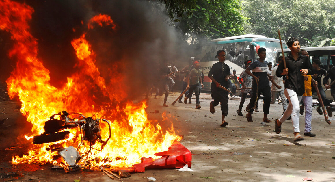 At least 27 killed in Bangladesh clashes; government declares curfew