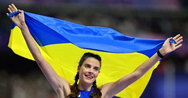 Emotional Mahuchikh dedicates Olympic gold to slain Ukrainian athletes