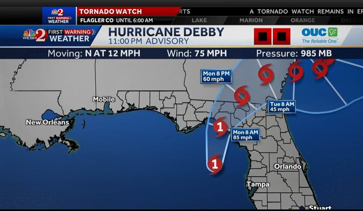 US coast braces for impact as tropical storm strengthens into a hurricane with urgent storm surge warning issued – here’s where it’ll make landfall