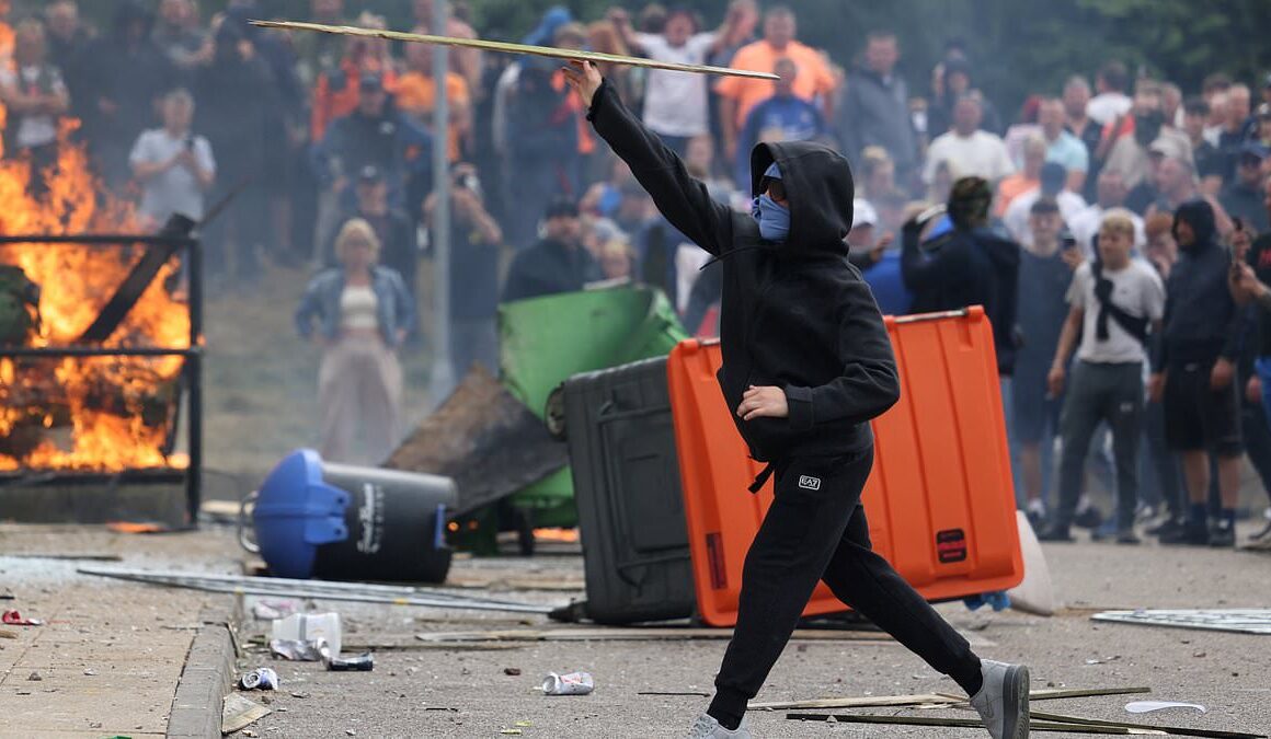 Tory leadership contenders blast Labour’s ‘slow’ response to rioting on Britain’s streets as they ask why it’s taken almost a week for Keir Starmer to call an emergency COBRA meeting