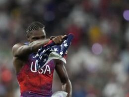 After winning Olympic thriller by a whisker, Noah Lyles looks for an encore in his favorite event