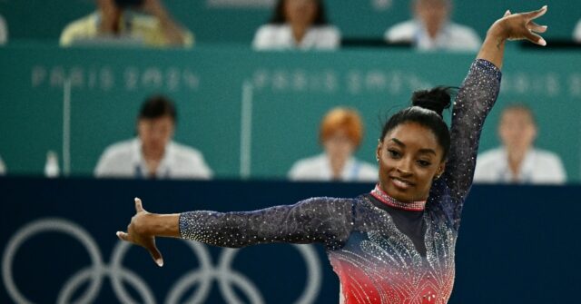 Biles caps glittering campaign with floor exercise silver after beam fall