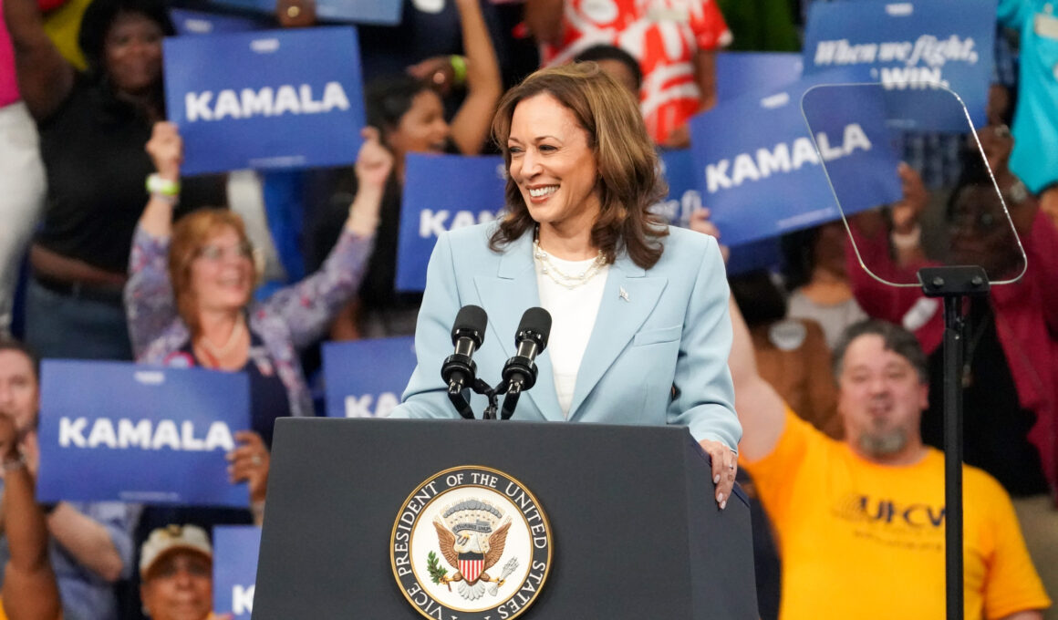 Kamala Harris Hits Record Lead Over Trump, New Poll Shows