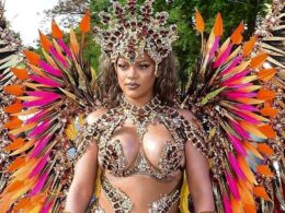 Rihanna Dazzles in Bejeweled, Curve-Baring Carnival Costume: See Her Look!