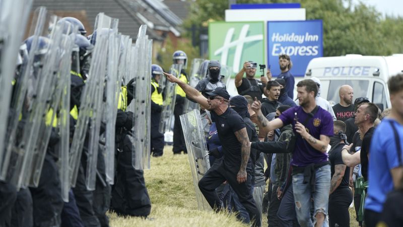 ‘They tried to kill people:’ Rotherham residents despair after riot at hotel housing asylum seekers