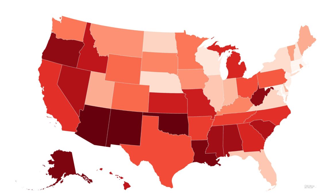 Map Shows States With the Worst School Systems