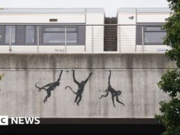 Three monkeys is third Banksy artwork in three days