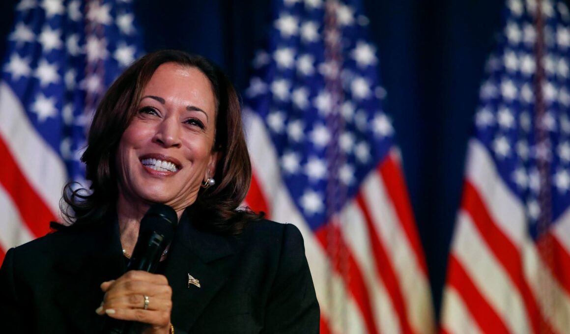 Harris Ties Trump On Election Betting Odds Site For First Time