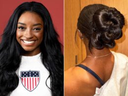 Simone Biles Shows Off Chic Updo Hairstyle Before Heading to Hermès for a Post-Olympics Birkin Shopping Trip