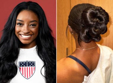 Simone Biles Shows Off Chic Updo Hairstyle Before Heading to Hermès for a Post-Olympics Birkin Shopping Trip