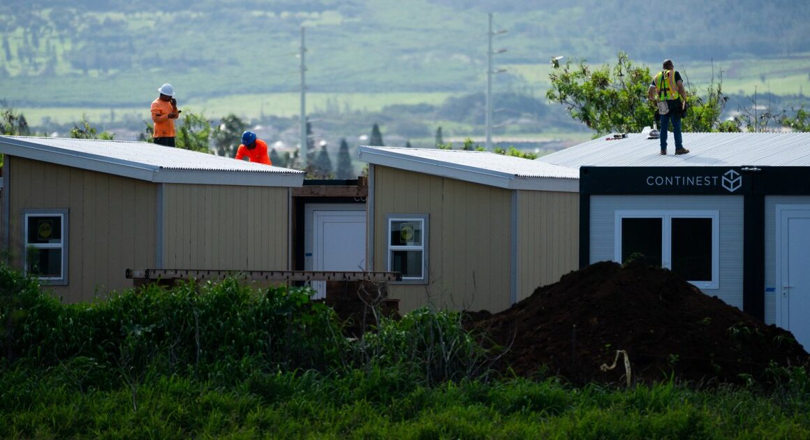 As Maui wildfire victims wait for housing, a tiny home village sits mostly empty