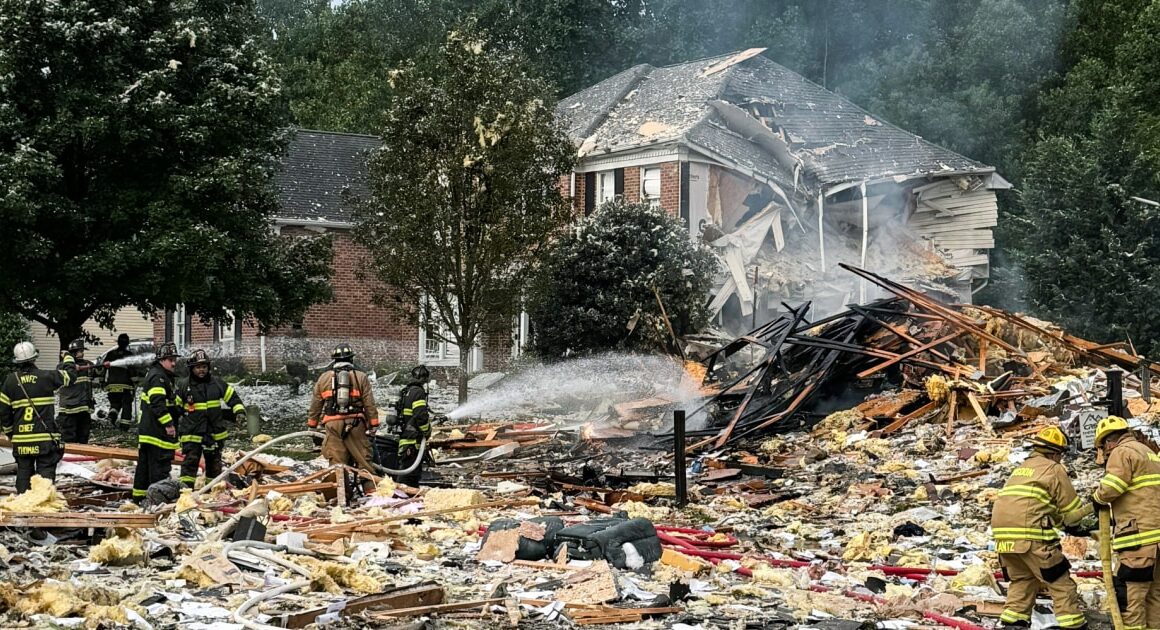 At least 2 people killed and 1 hurt in house explosion in Maryland