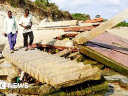 Despair as the sea slowly swallows a Kenyan beauty spot