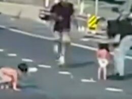 Video shows 2 toddlers in diapers saved from Texas highway after being thrown from vehicle in crash