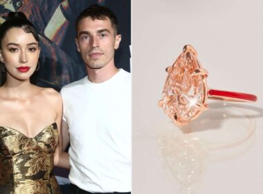 Twilight Star Christian Serratos’ Engagement Ring Has a Massive 11.66-Carat Pink Diamond and a Very Unique Band