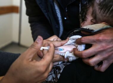 A 10-month-old has contracted Gaza’s first case of polio in 25 years