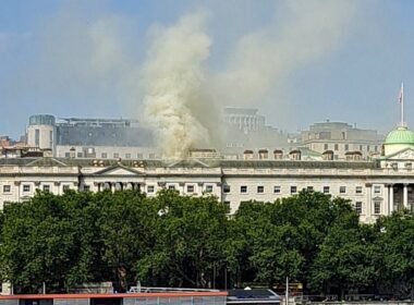 London’s Somerset House blaze brought under control by more than 100 firefighters