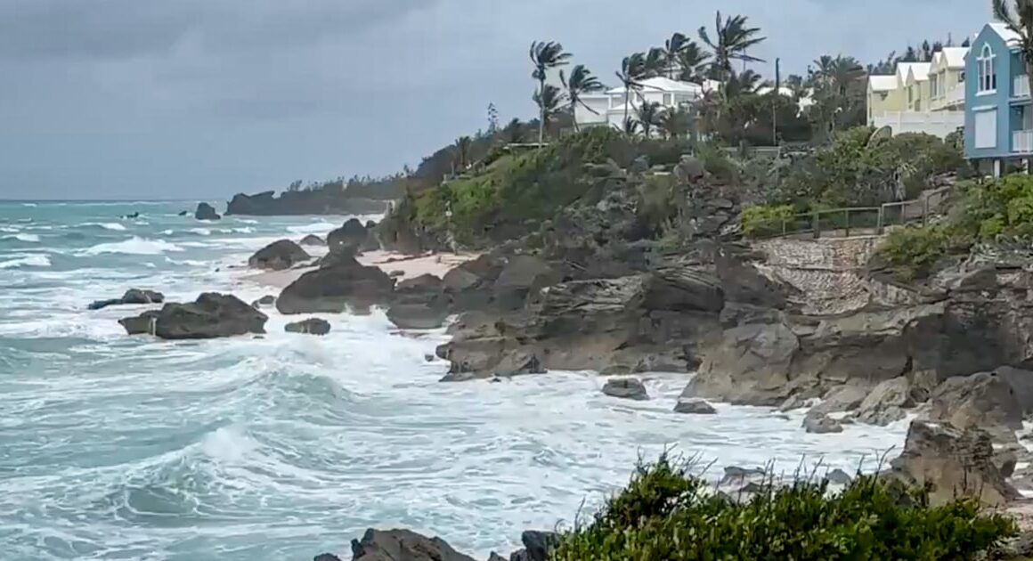 Hurricane Ernesto brings heavy rainfall and strong winds to Bermuda