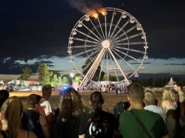 Ferris wheel catches fire at music festival in Germany