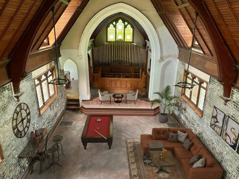 Former Church That Was Transformed Into a Stunning Family Home Lists for $350K in Upstate New York