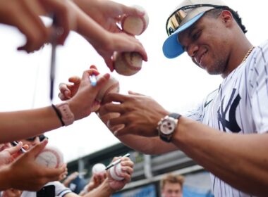 Little League pics of teammates put Soto to test. He knocks it out of parkLittle League pics of teammates put Soto to test. He knocks it out of park