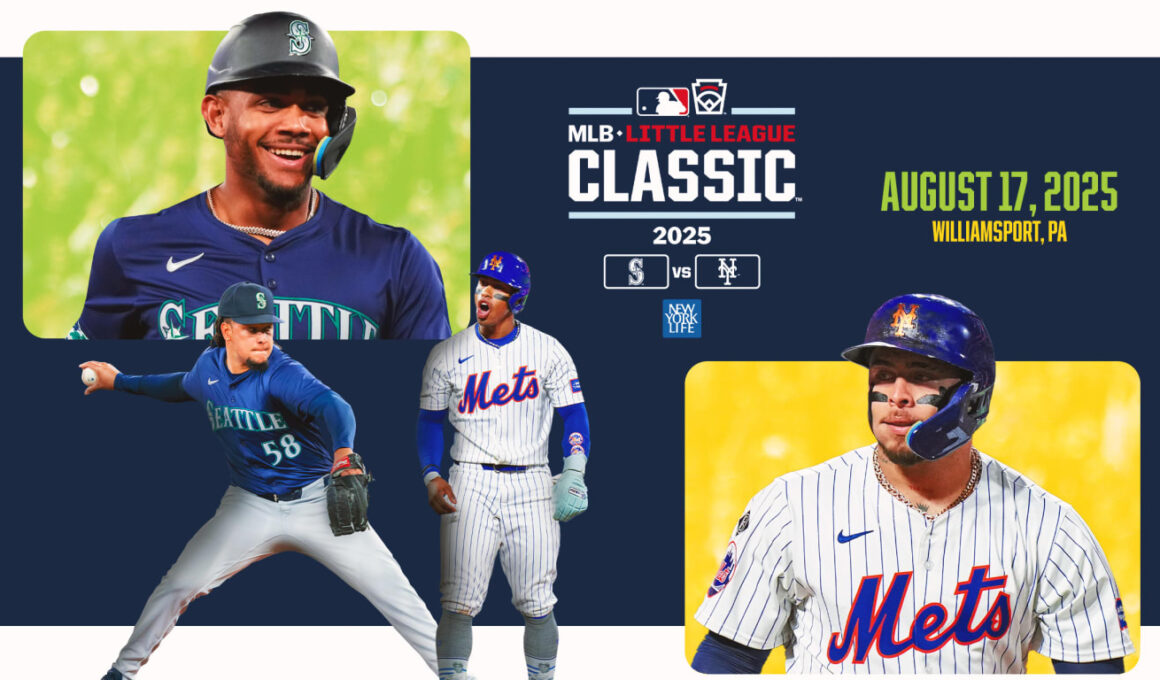 Mariners, Mets to face off in 2025 Little League ClassicMariners, Mets to face off in 2025 Little League Classic