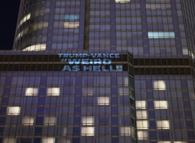 ‘Project 2025 HQ’: DNC Projects Messages onto Donald Trump’s Hotel