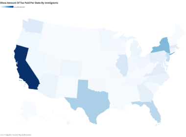 Map Shows How Much Immigrants Pay In Taxes In Every State