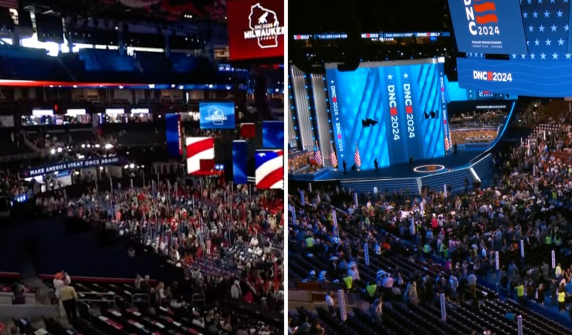 DNC Crowd Size Compared to RNC in Photos