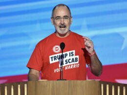 DNC 2024: UAW President Shawn Fain’s ‘Trump’s a Scab’ Chant Goes Viral