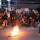 Man Tries to Rescue American Flag Burning Near DNC